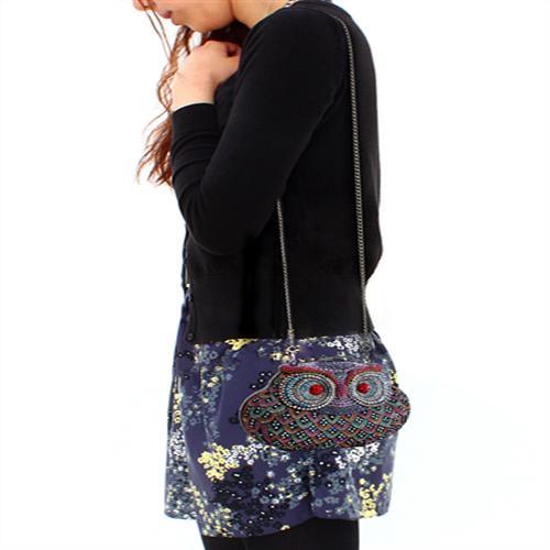LO2368 - Ruthenium White Metal Clutch with Top Grade Crystal  in Multi Color LuxuryLifeWay Online Store
