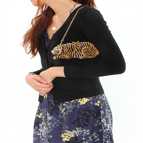 LO2371 - Gold White Metal Clutch with Top Grade Crystal  in Multi Color LuxuryLifeWay Online Store
