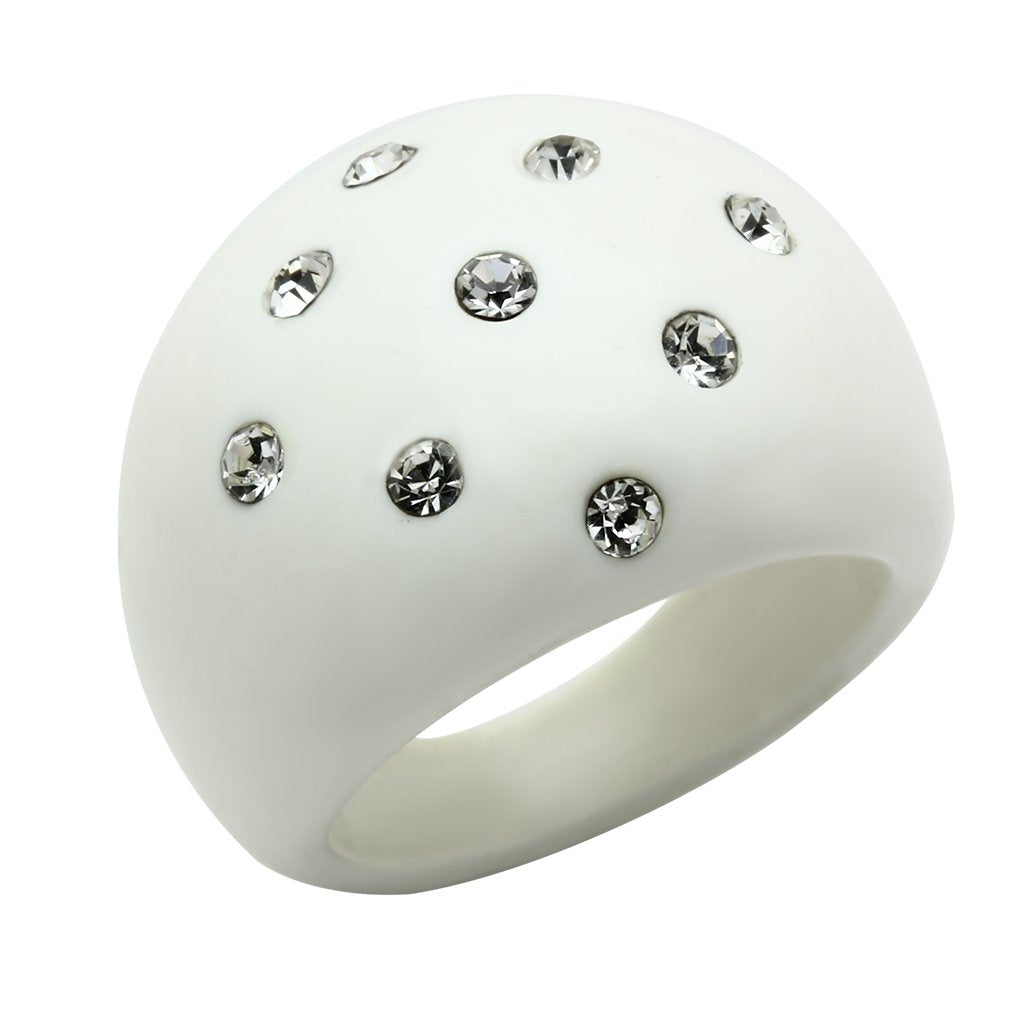 LO2389 -  Resin Ring with Synthetic Synthetic Stone in Multi Color LuxuryLifeWay Online Store