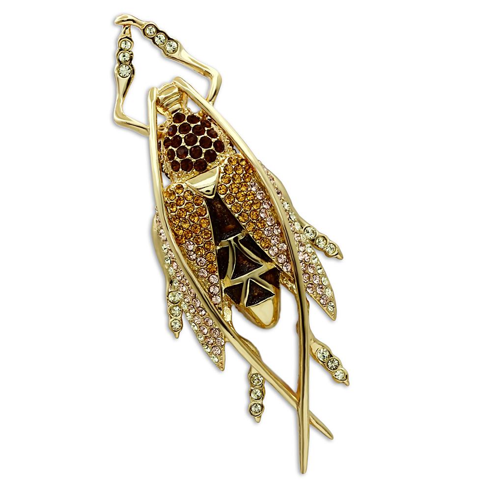 LO2406 - Gold White Metal Brooches with Top Grade Crystal  in Multi Color LuxuryLifeWay Online Store
