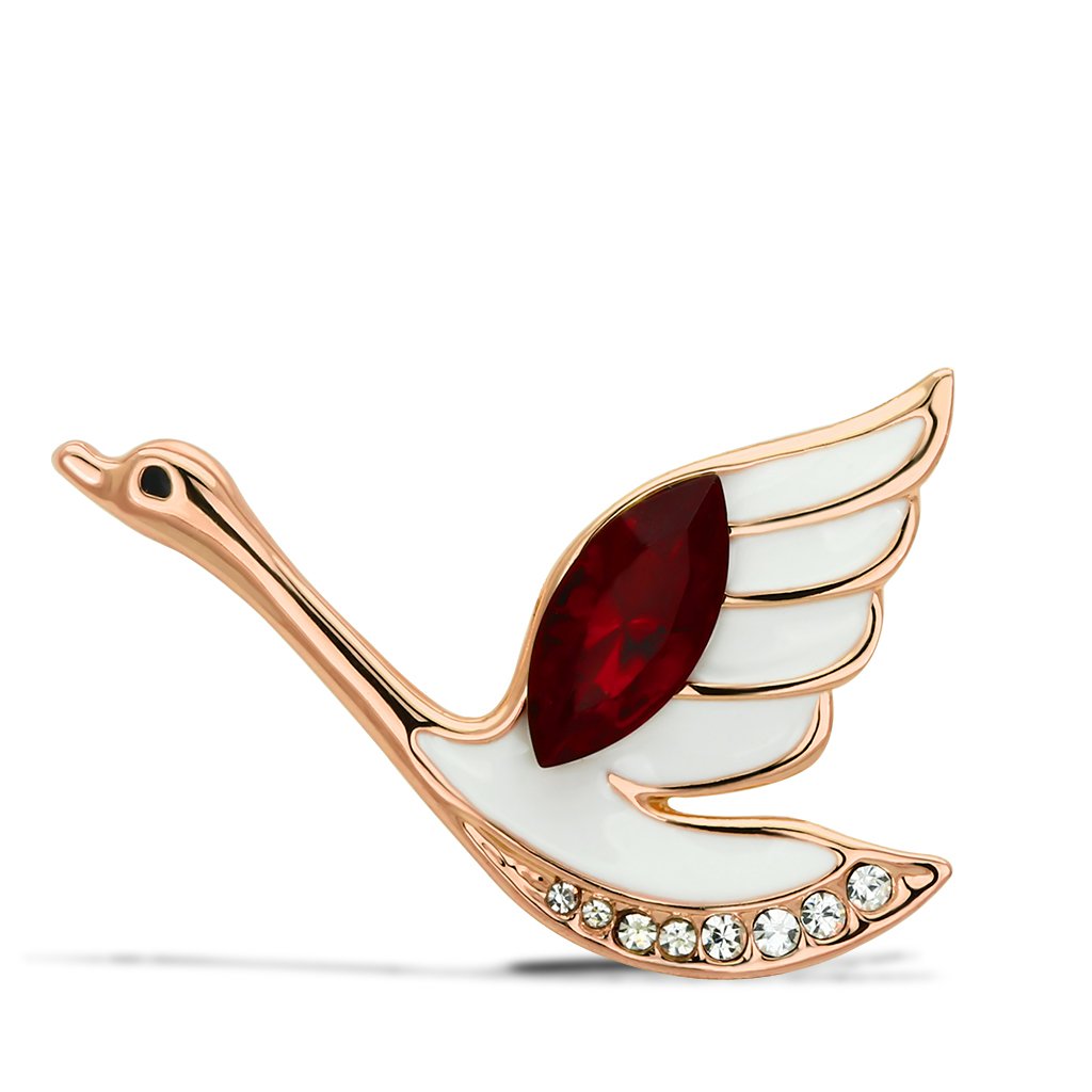 LO2761 - Flash Gold White Metal Brooches with Top Grade Crystal  in Siam LuxuryLifeWay Online Store