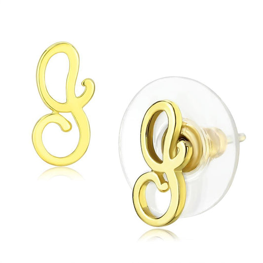 LO4670 - Gold Brass Earrings with No Stone LuxuryLifeWay Online Store