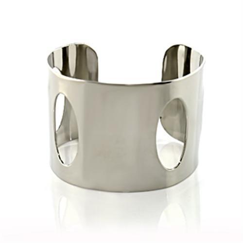 LO484  Stainless Steel Bangle with No Stone in No Stone LuxuryLifeWay Online Store