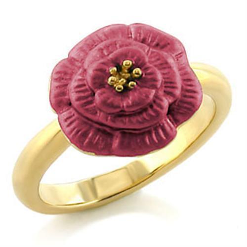 LO508 - Gold White Metal Ring with No Stone LuxuryLifeWay Online Store