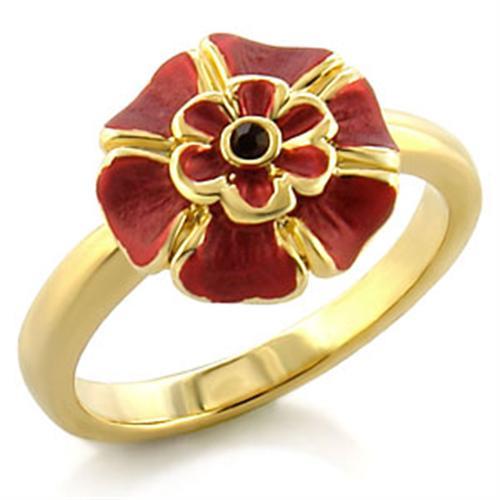 LO510 - Gold White Metal Ring with Top Grade Crystal  in Siam LuxuryLifeWay Online Store