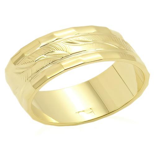 LO983 - Gold Brass Ring with No Stone LuxuryLifeWay Online Store