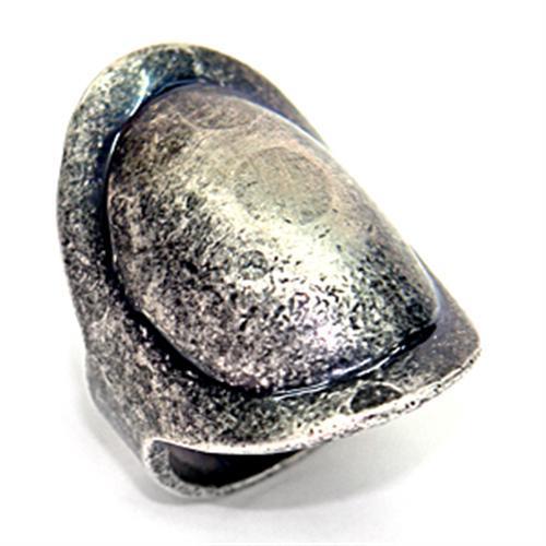 LOA053 - Ruthenium Brass Ring with No Stone LuxuryLifeWay Online Store