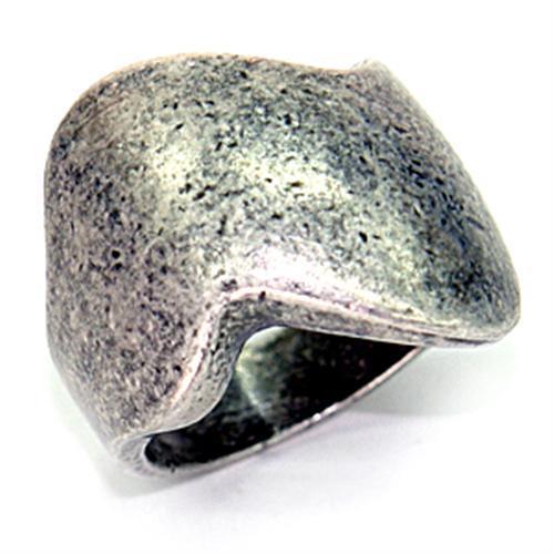 LOA055 - Ruthenium Brass Ring with No Stone LuxuryLifeWay Online Store