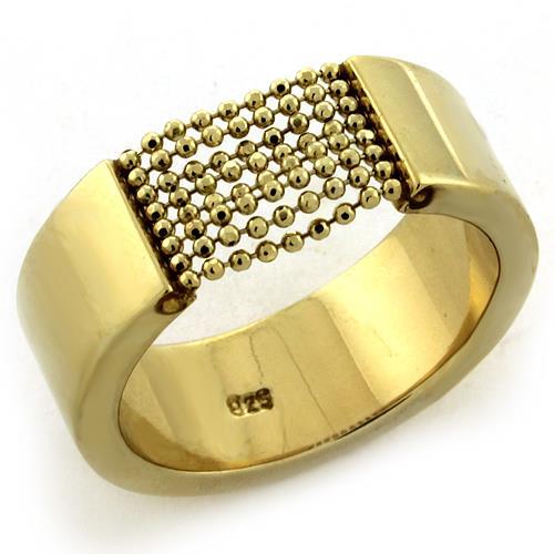 LOAS1173 - Gold 925 Sterling Silver Ring with No Stone LuxuryLifeWay Online Store