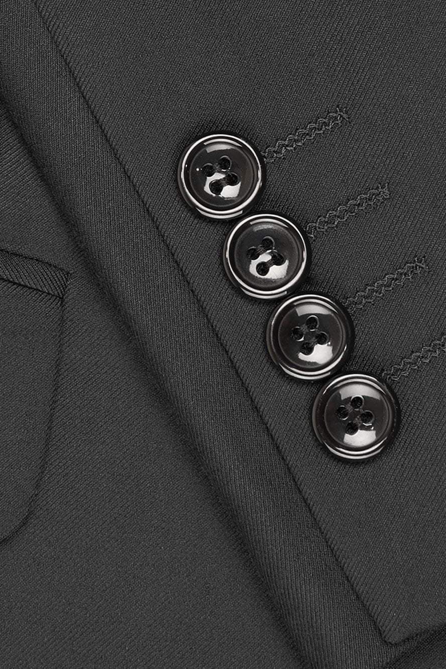 "Madison" Black Suit Jacket Notch (Separates) LuxuryLifeWay Online Store
