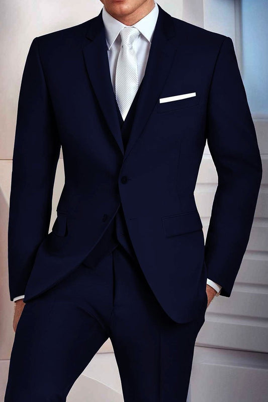 "Madison" Midnight Navy Suit Jacket Notch (Separates) LuxuryLifeWay Online Store
