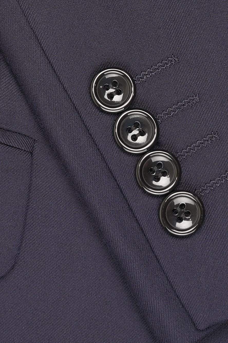 "Madison" Midnight Navy Suit Jacket Notch (Separates) LuxuryLifeWay Online Store