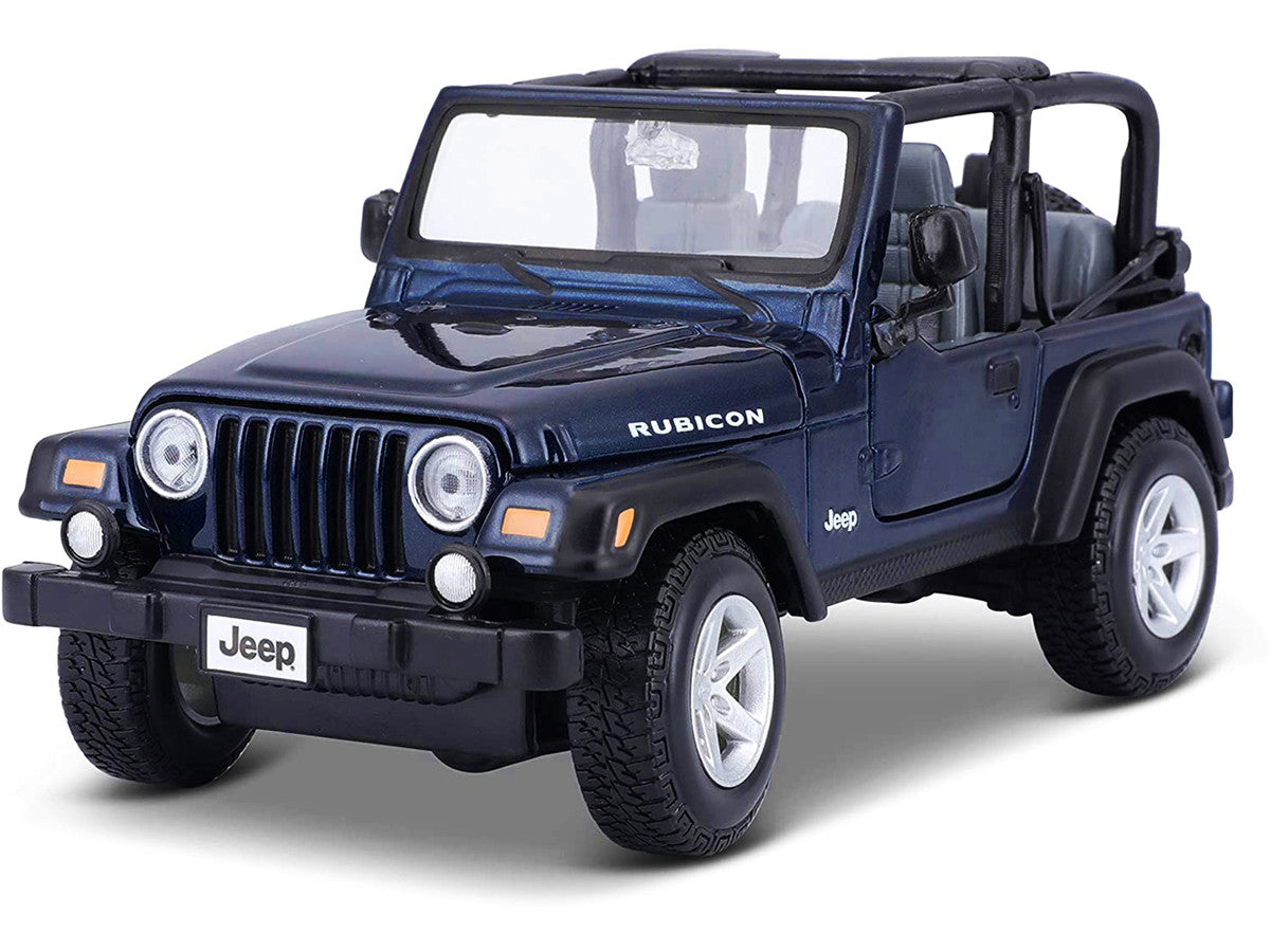 Jeep Wrangler Rubicon Dark Blue 1/27 Diecast Model Car by Maisto LuxuryLifeWay Online Store