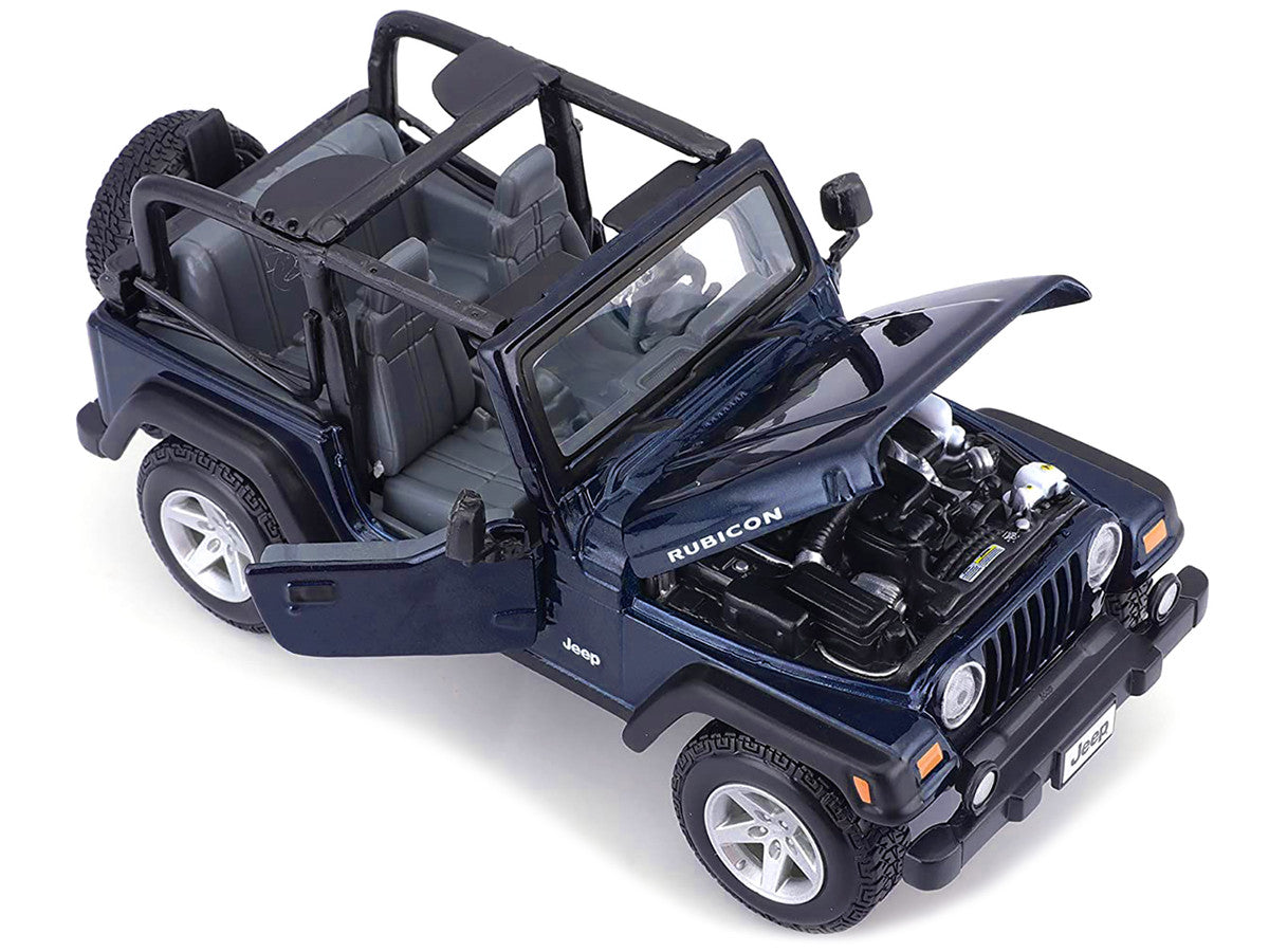 Jeep Wrangler Rubicon Dark Blue 1/27 Diecast Model Car by Maisto LuxuryLifeWay Online Store