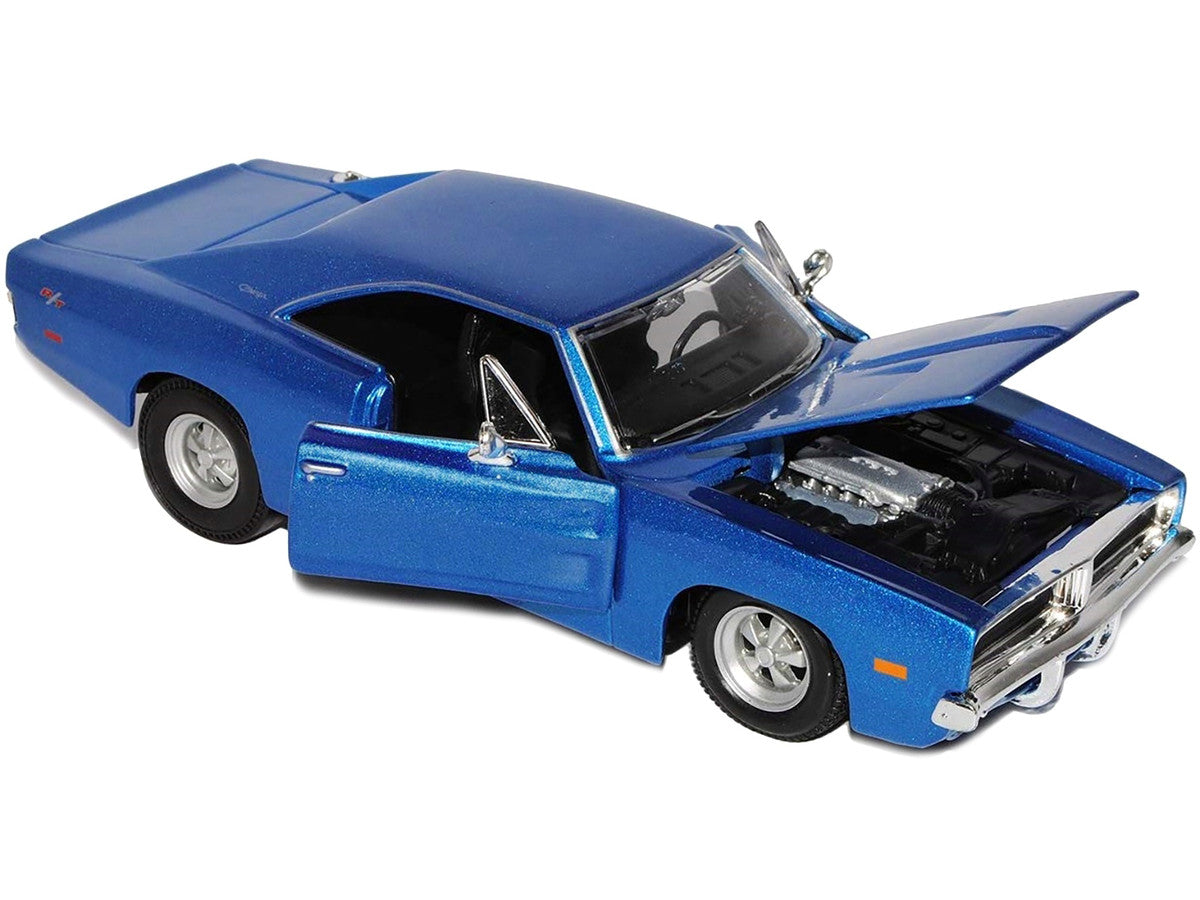 1969 Dodge Charger R/T Hemi Blue 1/25 Diecast Model Car by Maisto LuxuryLifeWay Online Store
