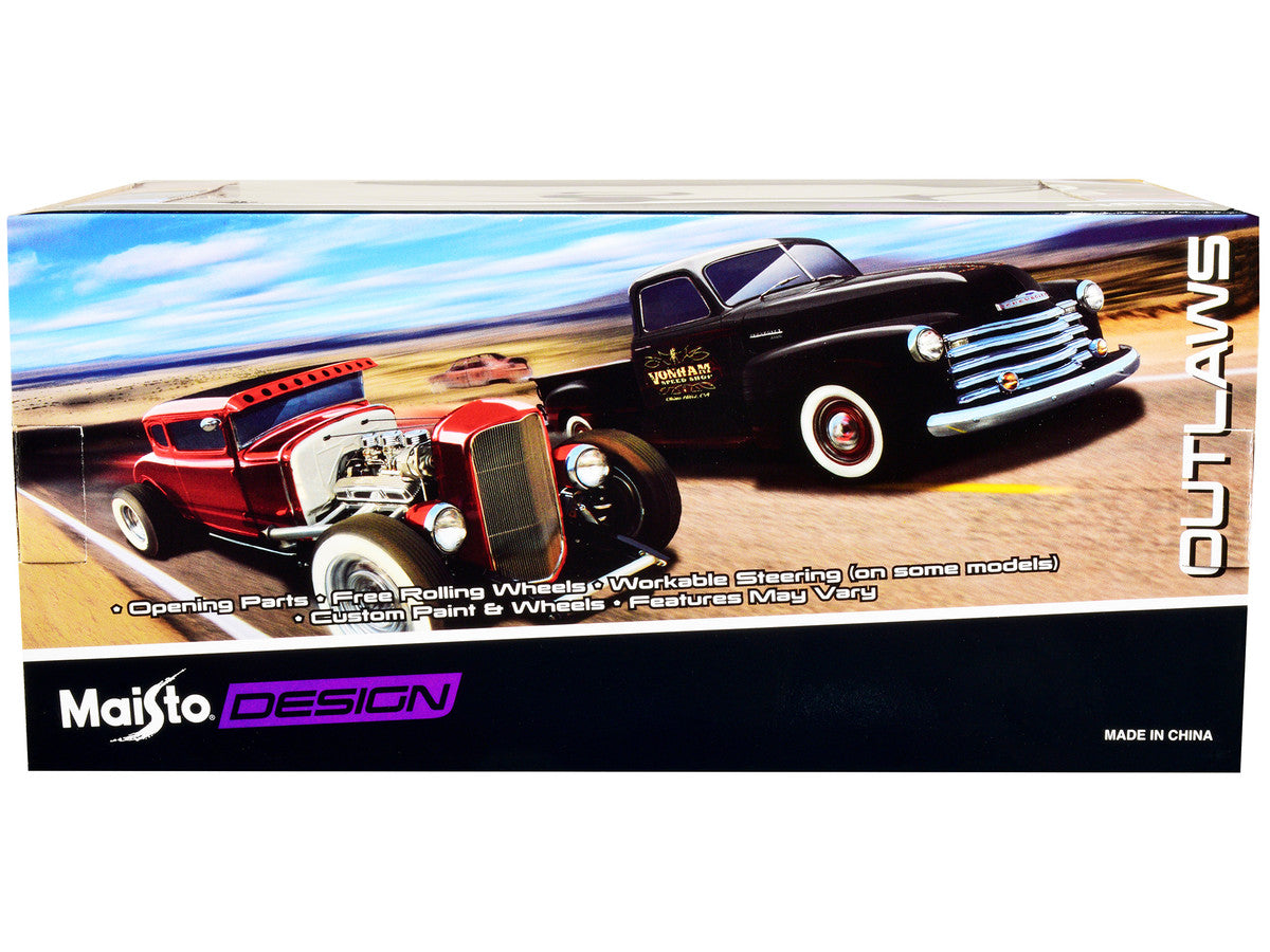 1929 Ford Model A Green with Matt Black Top "Outlaws" Series 1/24 Diecast Model Car by Maisto LuxuryLifeWay Online Store