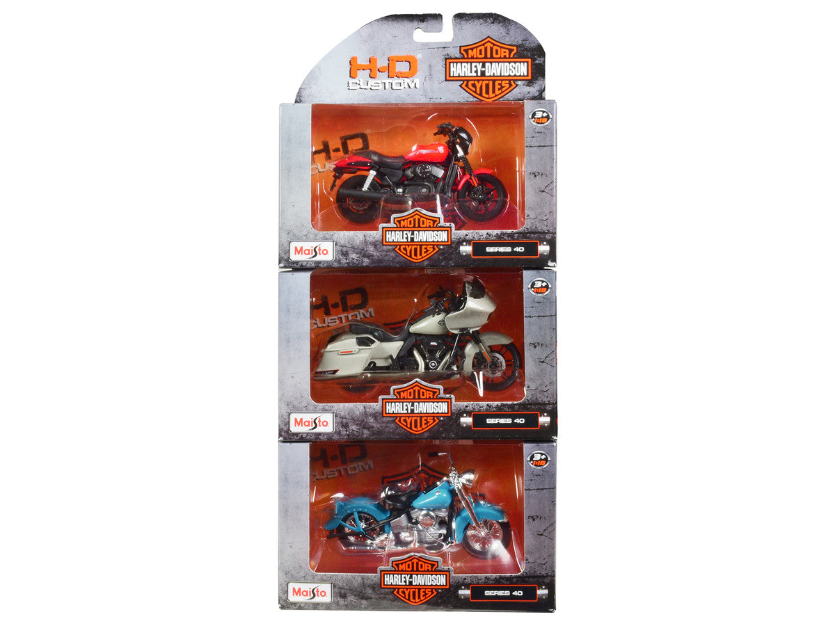 Harley-Davidson Motorcycles 6 piece Set Series 40 1/18 Diecast Models by Maisto LuxuryLifeWay Online Store