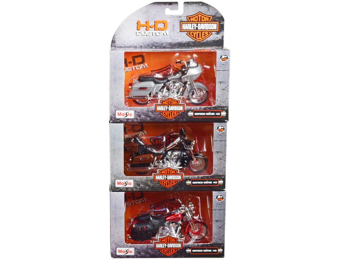 Harley-Davidson Motorcycles 6 piece Set Series 42 1/18 Diecast Motorcycle Models by Maisto LuxuryLifeWay Online Store