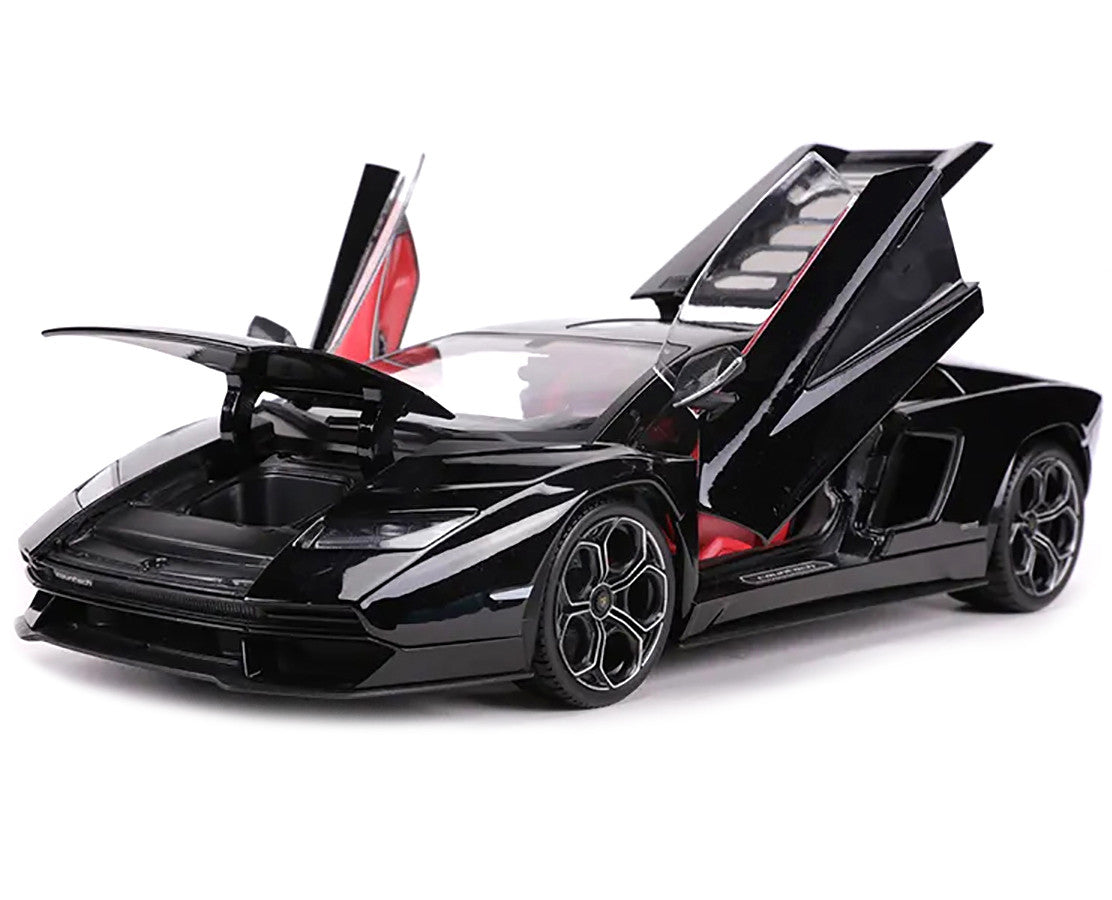 Lamborghini Countach LPI 800-4 Black with Red Interior "Special Edition" 1/18 Diecast Model Car by Maisto LuxuryLifeWay Online Store