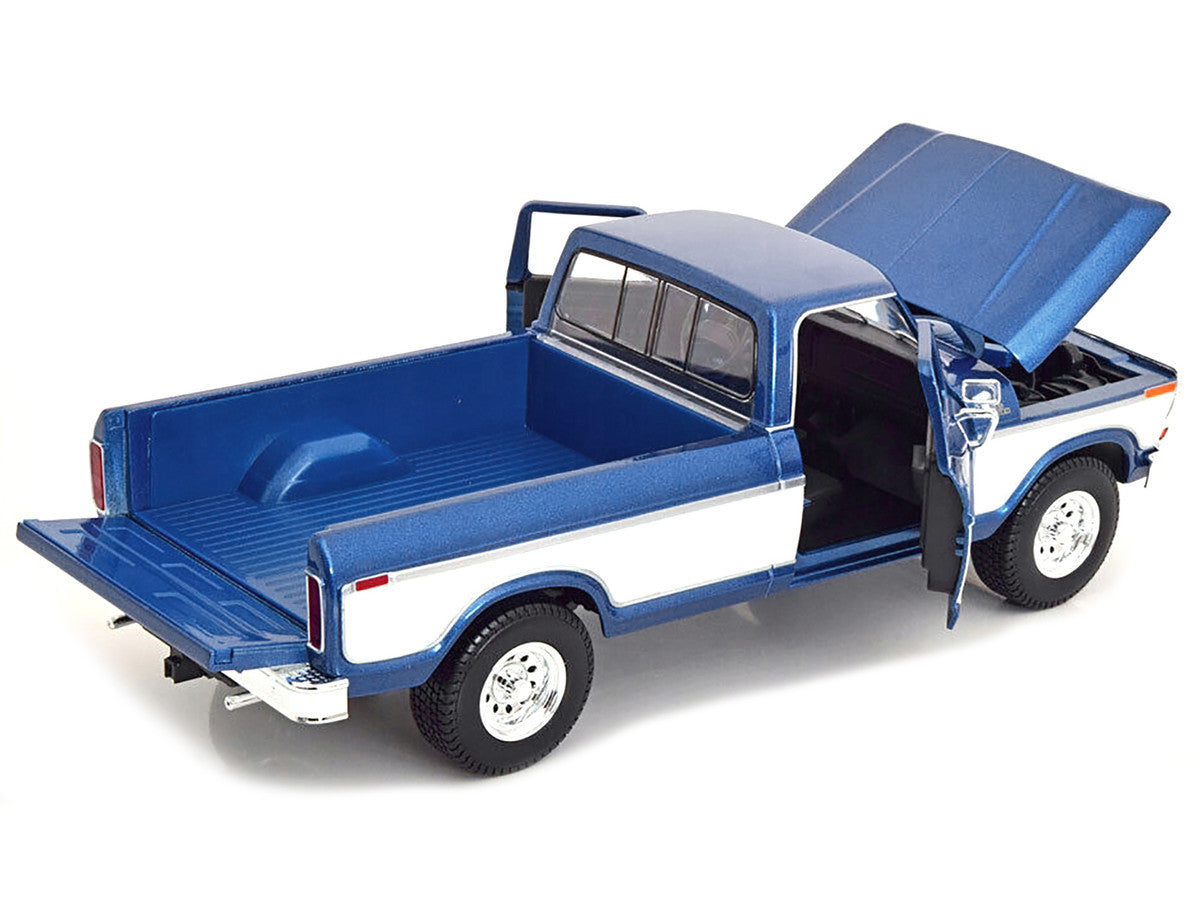 1979 Ford F-150 Ranger Pickup Truck Blue Metallic and Cream "Special Edition" 1/18 Diecast Model Car by Maisto LuxuryLifeWay Online Store