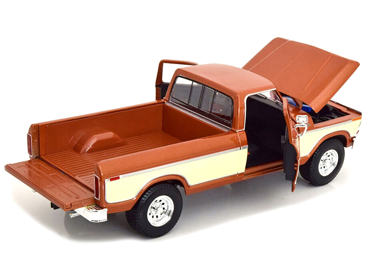 1979 Ford F-150 Ranger Pickup Truck Brown Metallic and Cream "Special Edition" 1/18 Diecast Model Car by Maisto LuxuryLifeWay Online Store