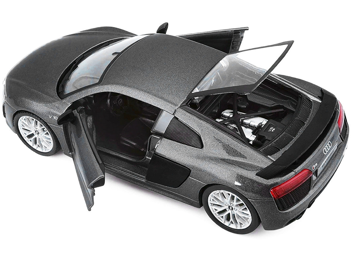 Audi R8 V10 Plus Gray Metallic "Special Edition" 1/24 Diecast Model Car by Maisto LuxuryLifeWay Online Store