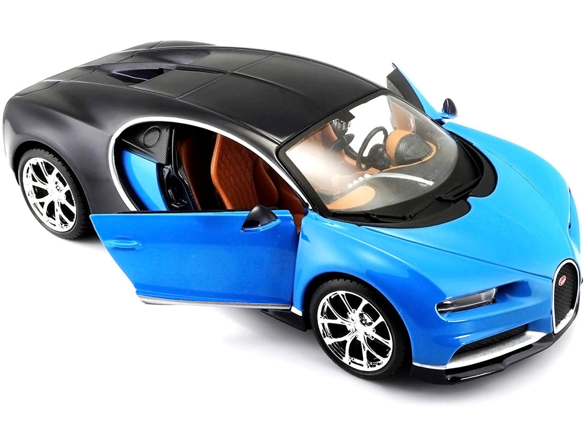 Bugatti Chiron Blue and Dark Blue 1/24 Diecast Model Car by Maisto LuxuryLifeWay Online Store