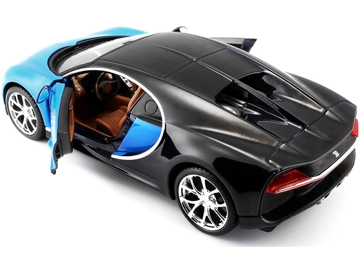 Bugatti Chiron Blue and Dark Blue 1/24 Diecast Model Car by Maisto LuxuryLifeWay Online Store