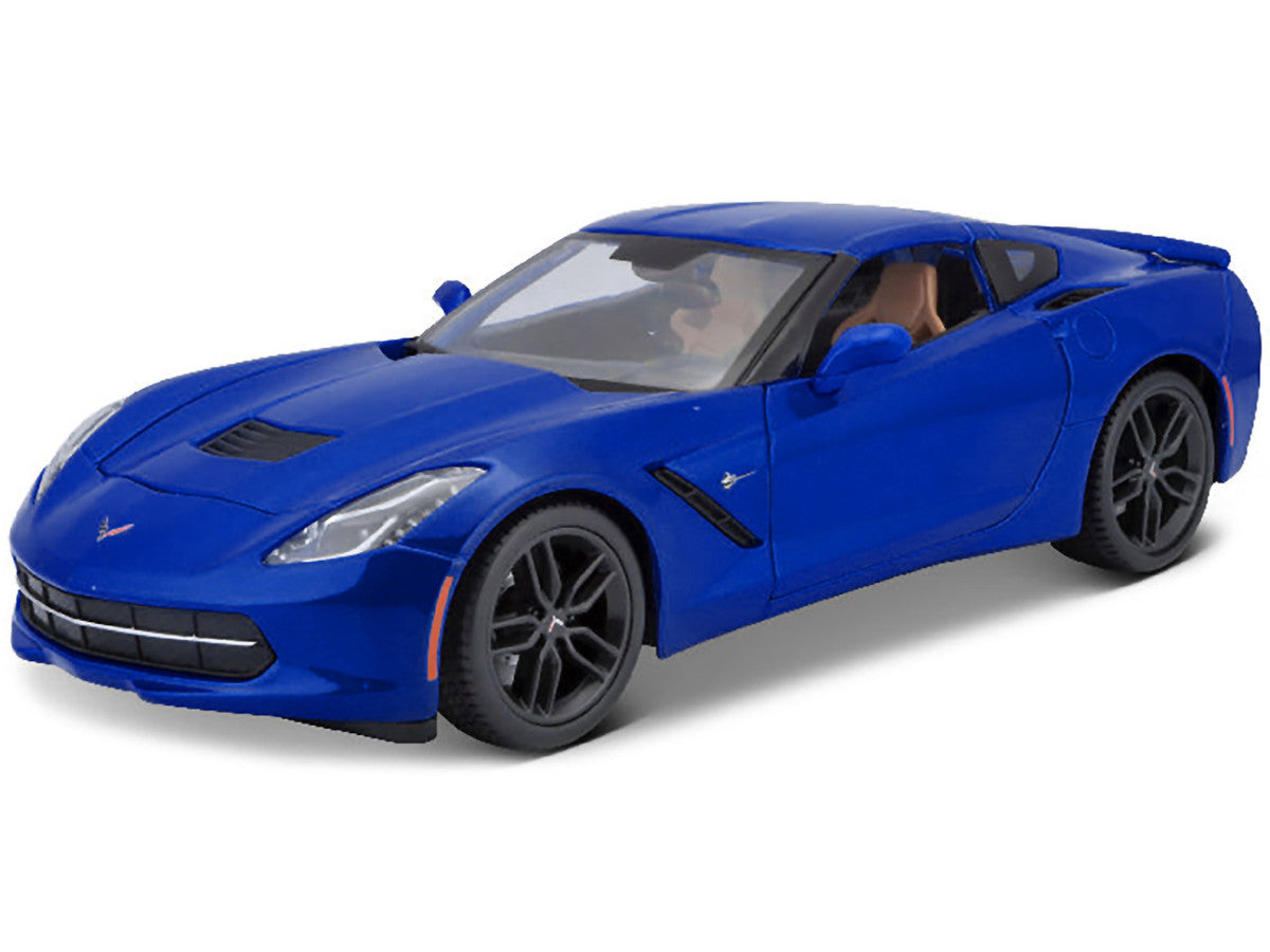 2014 Chevrolet Corvette Stingray C7 Z51 Blue Metallic 1/18 Diecast Model Car by Maisto LuxuryLifeWay Online Store