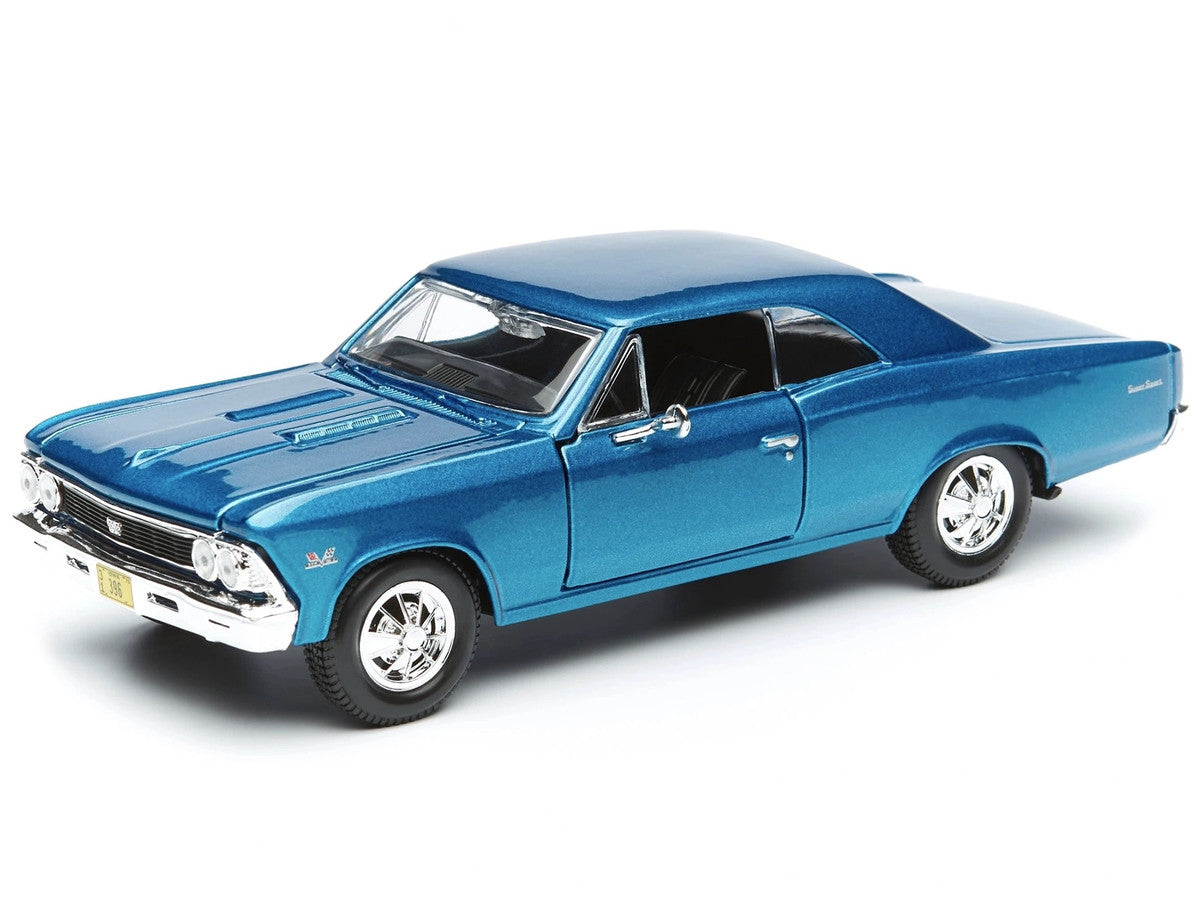 1966 Chevrolet Chevelle SS 396 Blue Metallic 1/24 Diecast Model Car by Maisto LuxuryLifeWay Online Store