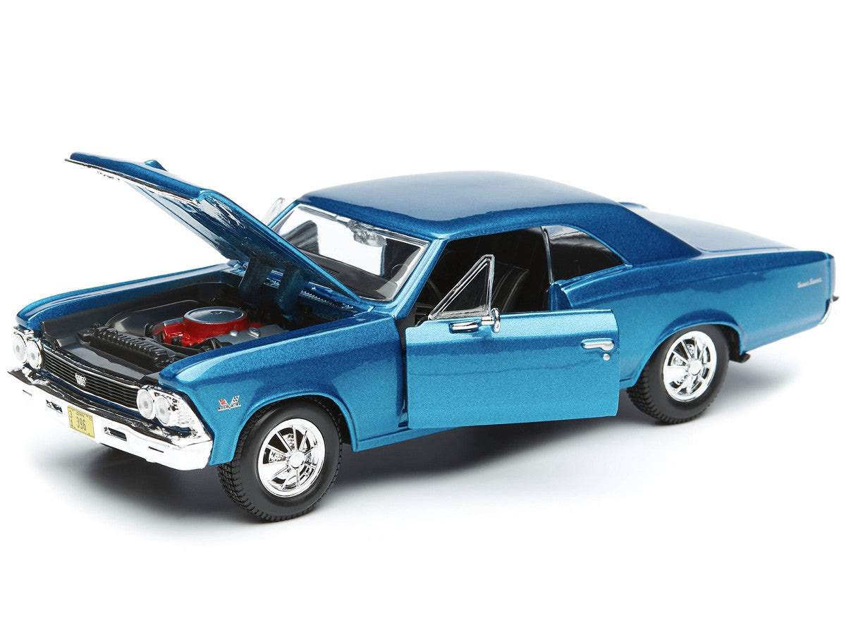 1966 Chevrolet Chevelle SS 396 Blue Metallic 1/24 Diecast Model Car by Maisto LuxuryLifeWay Online Store