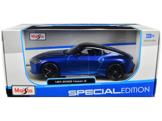 2023 Nissan Z Blue Metallic with Black Top "Special Edition" Series 1/24 Diecast Model Car by Maisto LuxuryLifeWay Online Store
