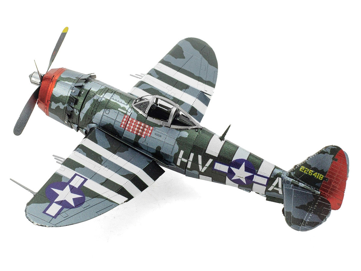 Model Kit Republic P-47 Thunderbolt Fighter Aircraft "The Jug" United States Army Air Forces (Moderate Difficulty) Steel Model by Metal Earth LuxuryLifeWay Online Store