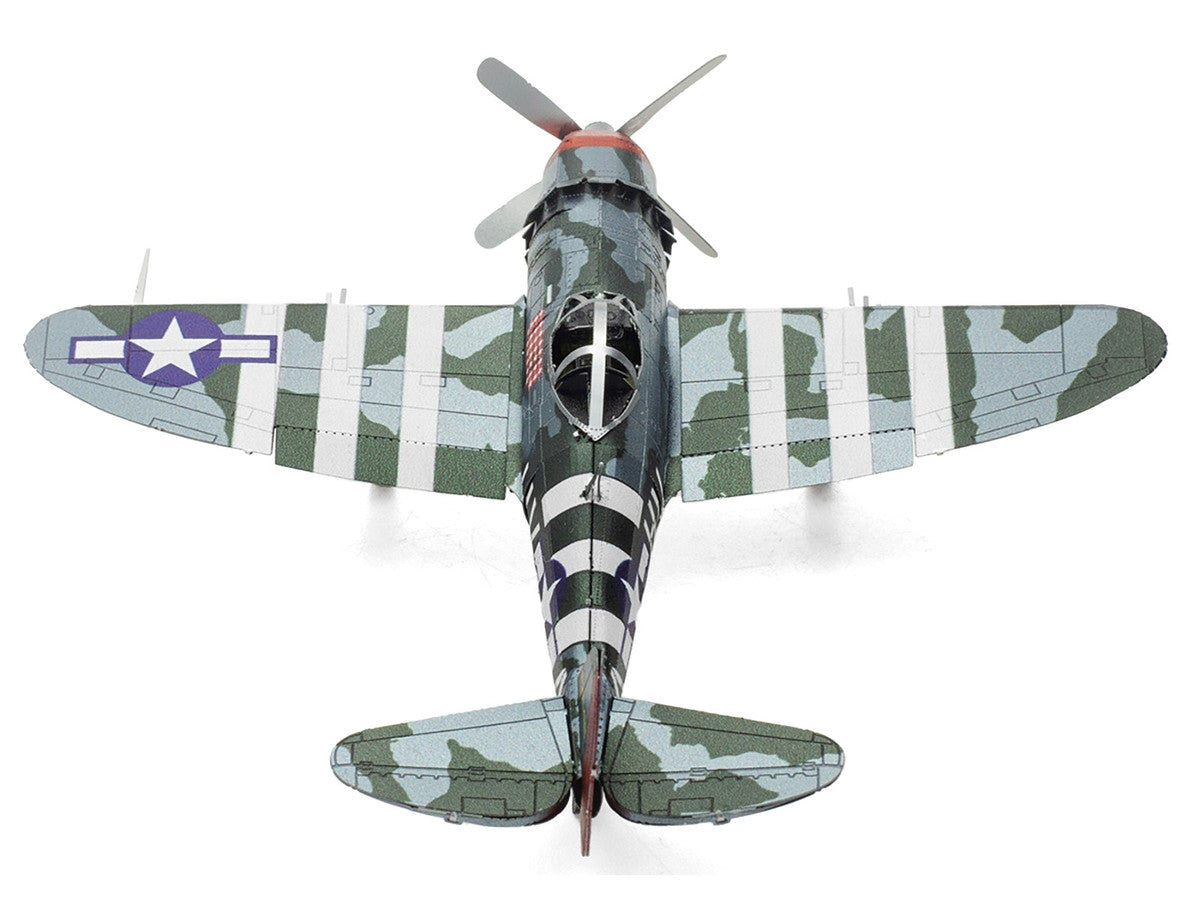 Model Kit Republic P-47 Thunderbolt Fighter Aircraft "The Jug" United States Army Air Forces (Moderate Difficulty) Steel Model by Metal Earth LuxuryLifeWay Online Store