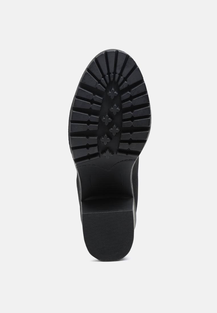 Medusa Knitted Block Heel Ankle Boots LuxuryLifeWay Online Store