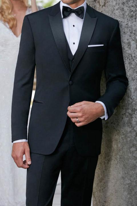 "Milan" Black Tuxedo Jacket Peak (Separates) LuxuryLifeWay Online Store