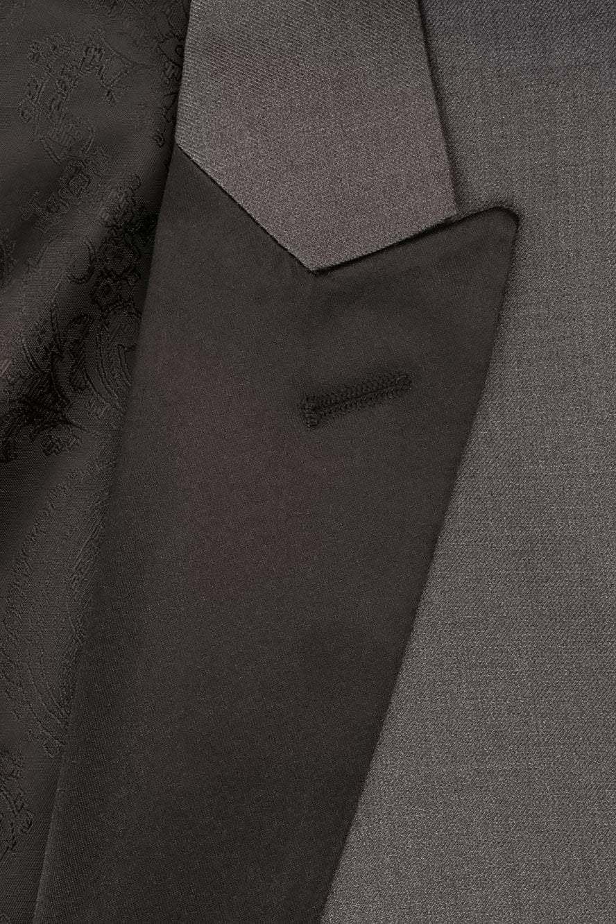 "Milan" Steel Grey Tuxedo Jacket Peak (Separates) LuxuryLifeWay Online Store