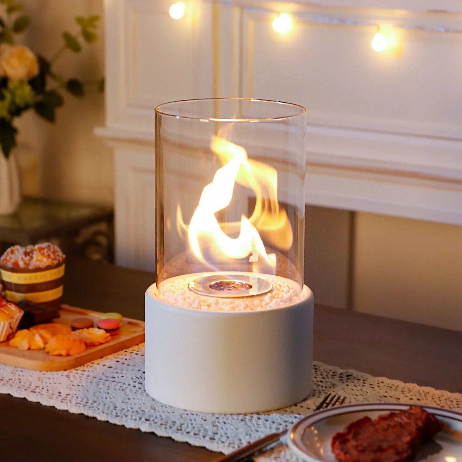 10.5" H Tabletop Fire Bowl Pot Fireplace LuxuryLifeWay Online Store
