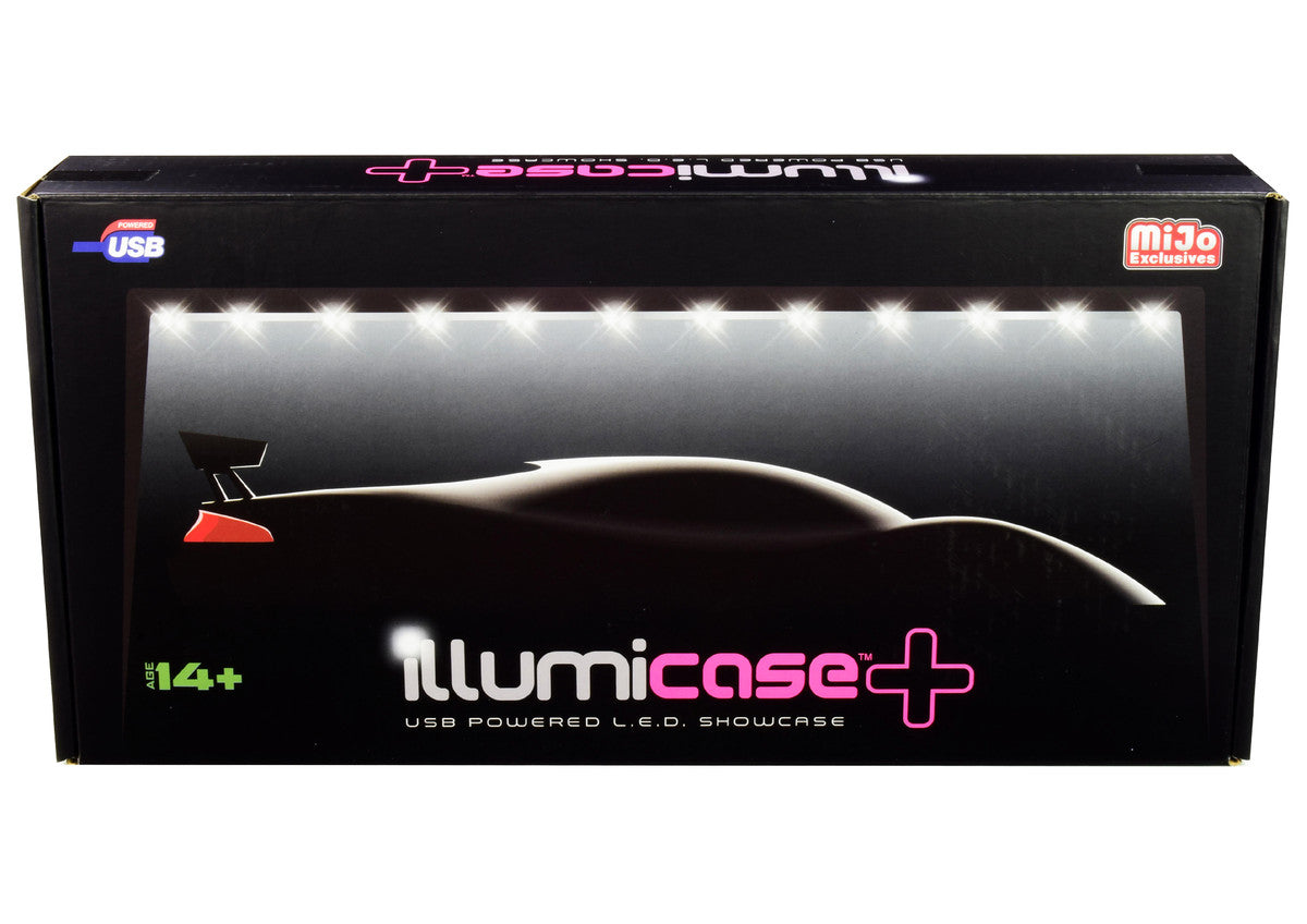 Black Collectible Display Show Case Illumicase+ with LED Lights and Mirror Base and Back for 1/64 1/43 1/32 1/24 1/18 Scale Models by Illumibox LuxuryLifeWay Online Store