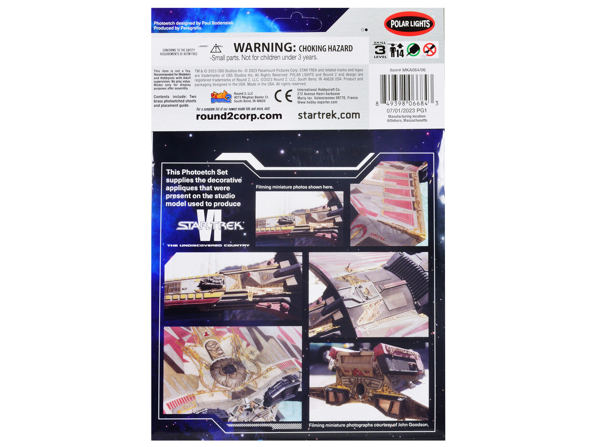 Photoetch Set for Klingon Kronos One Spaceship "Star Trek VI: The Undiscovered Country" (1991) Movie 1/350 Scale by Polar Lights LuxuryLifeWay Online Store