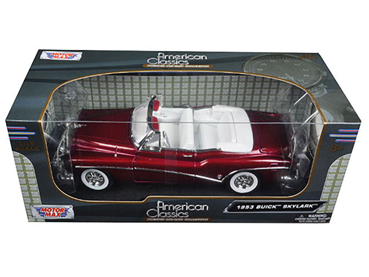 1953 Buick Skylark Burgundy 1/18 Diecast Model Car by Motormax LuxuryLifeWay Online Store