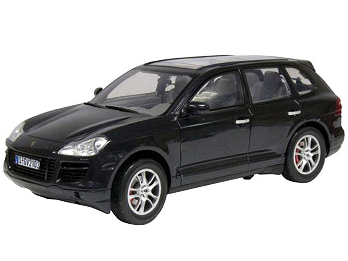 2008 Porsche Cayenne Turbo Metallic Black 1/18 Diecast Model Car by Motormax LuxuryLifeWay Online Store
