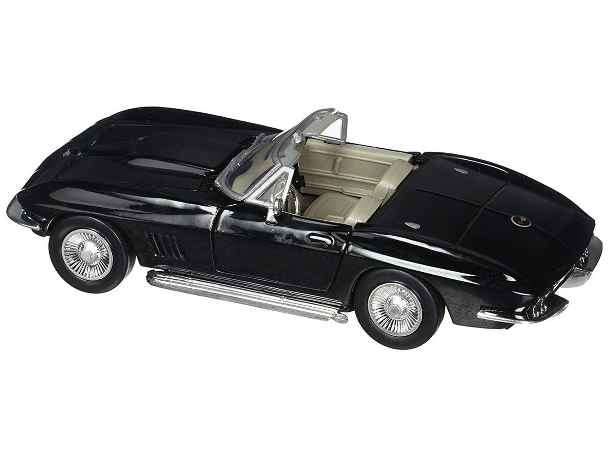 1967 Chevrolet Corvette Convertible Black 1/24 Diecast Model Car by Motormax LuxuryLifeWay Online Store