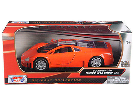 Volkswagen Nardo W12 Orange 1/24 Diecast Car Model by Motormax LuxuryLifeWay Online Store