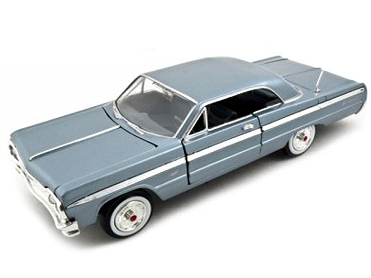 1964 Chevrolet Impala Blue 1/24 Diecast Model Car by Motormax LuxuryLifeWay Online Store