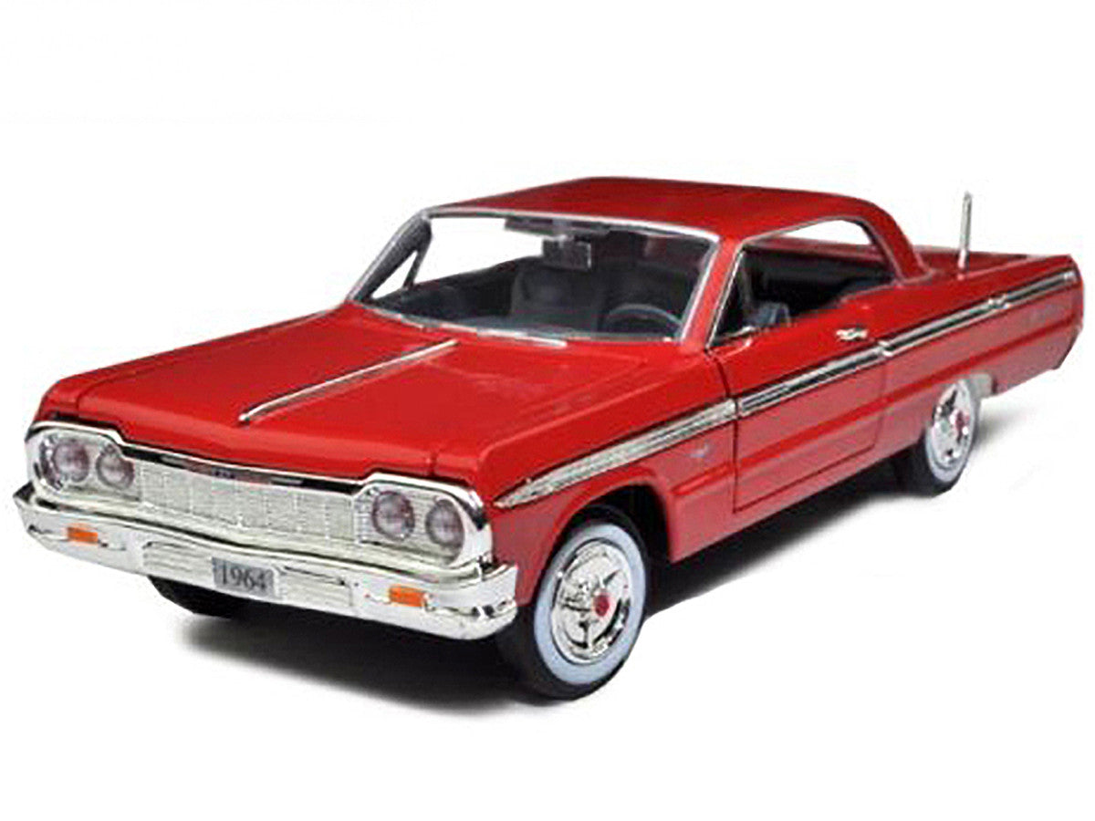 1964 Chevrolet Impala Red 1/24 Diecast Model Car by Motormax LuxuryLifeWay Online Store
