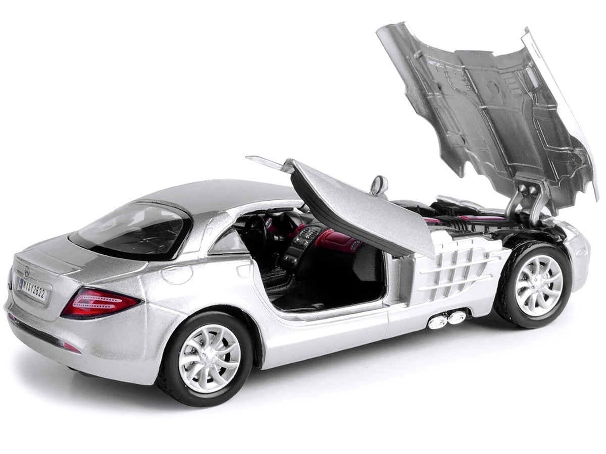 Mercedes McLaren SLR Silver 1/24 Diecast Model Car by Motormax LuxuryLifeWay Online Store