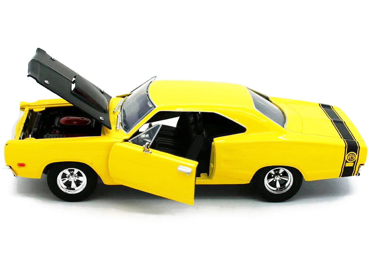 1969 Dodge Coronet Super Bee Yellow 1/24 Diecast Car Model by Motormax LuxuryLifeWay Online Store
