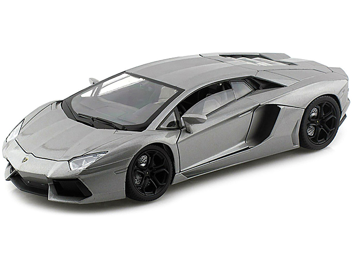 Lamborghini Aventador LP700-4 Gray Metallic 1/18 Diecast Model Car by Motormax LuxuryLifeWay Online Store