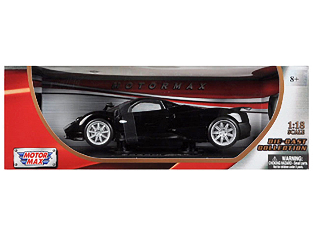 Pagani Zonda F Black 1/18 Diecast Car Model by Motormax LuxuryLifeWay Online Store